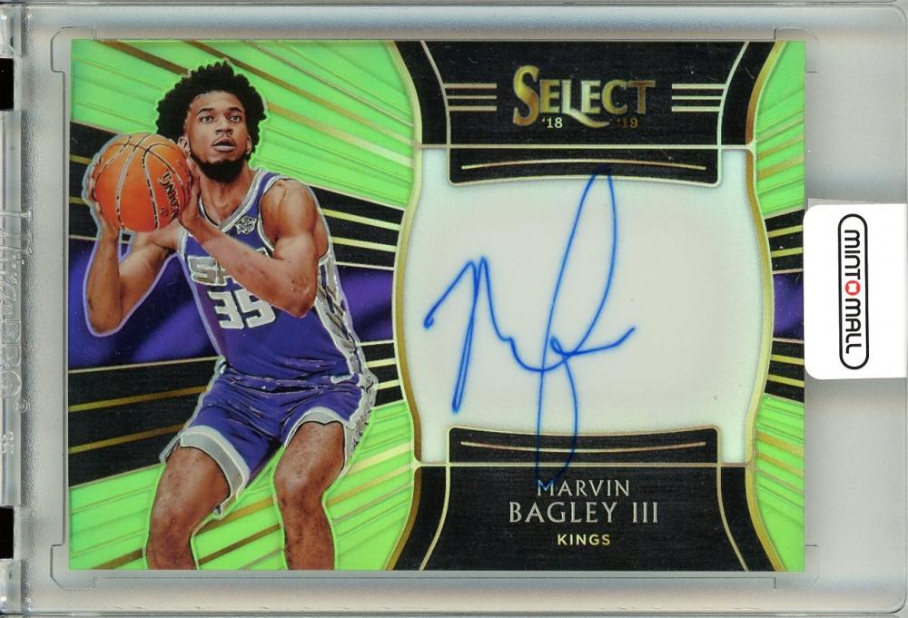 Mint Panini Select Marvin Bagley Rookie