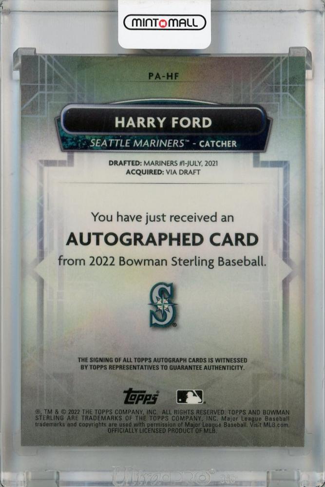 ミントモール MINT 浦和店 2022 Bowman Sterling Seattle Mariners Harry Ford