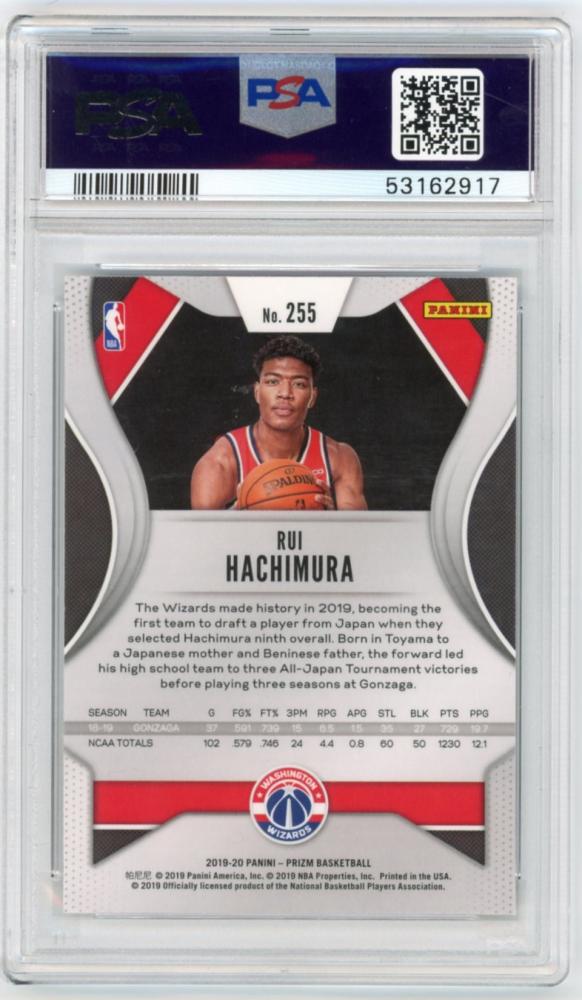 Mint Panini Prizm Rui Hachimura Psa