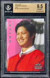 2018 Leaf Premier Rookies Shohei Ohtani #PR02 Pink【5/10】【BGS GEM MINT 9.5】 Los Angeles Angels