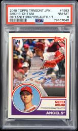 2018 Topps Transcendent Japan Edition #SO-1983 Shohei Ohtani Through the Years Autograph【1/1】【PSA NM-MT 8】 Los Angeles Angels