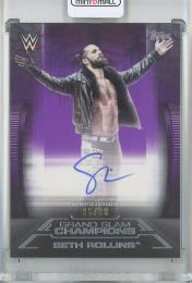 2021 TOPPS WWE UNDISPUTED Seth Rollins Grand Slam Champions Autographs/Purple【96/99】