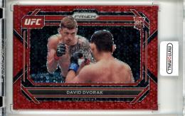 2023 Panini Prizm UFC  David Dvorak Red Prizms #70 RC 43/99