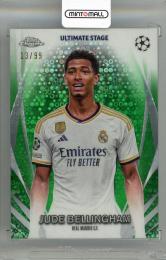 2023-24 TOPPS Chrome UEFA Club Competitions Jude Bellingham Ultimate Stage Chrome Green #USC42【13/99】 Real Madrid CF