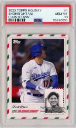 2023 TOPPS HOLIDAY Shohei Ohtani Countdown #1【PSA10】《Gem-MINT》 Los Angeles Dodgers