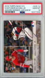 2018 TOPPS NOW Shohei Ohtani/Ronaldo Acuna Jr #AW-3J【PSA10】《Gem-MINT》 Los Angeles Angels/ Atlanta Braves