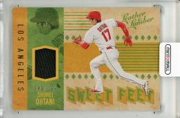 【裏面微キズあり】2019 PANINI Leather & Lumber Shohei Ohtani Player Used Material【049/199】