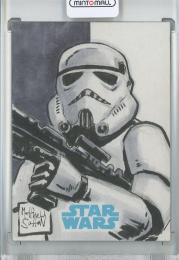 Topps Starwars The Force Awakens Matthew Sutton Sketch Card/Stormtrooper