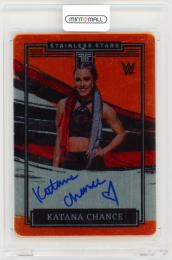 2022 Panini Impeccable WWE Katana Chance Stainless Stars Autographs Orange Parallels【16/25】