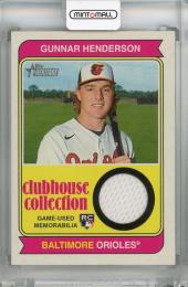 2023 Topps Heritage Gunnar Henderson Clubhouse Collection Relics #CCR-GH RC Baltimore Orioles