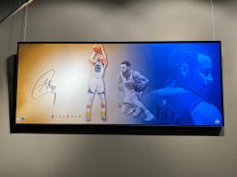 Stephen Curry Autographed Photo 46×20“THE SHOW”※Upper Deck認定コード付き