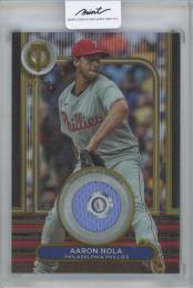 2024 Topps Tribute Stamp of Approval Relics Gold #SOAAN Aaron Nola 【67/75】