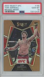 2022  Panini Select UFC Tom Aspinall Base/Premier Level/Bronze Prizms/#185【55/175】【PSA10】