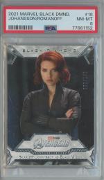 2021 Marvel Black Diamond Scarlett Johansson as Natasha Romanoff Base/#18【50/149】【PSA8】