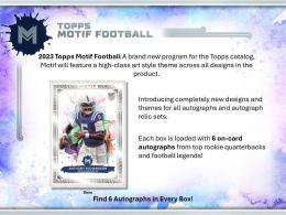 ◆予約◆NFL 2023 TOPPS MOTIF HOBBY