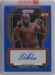 2022 PANINI Prizm UFC  Derrick Lewis Signatures Blue 44/49