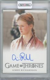 2023 RITTENHOUSE Game of Thrones Art and Images Full Bleed Autographs / AIMEE RICHARDSON as MYCELLA BARATHEON