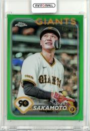 2024 TOPPS NPB CHROME 坂本勇人 Base Green Refractor【65/99】