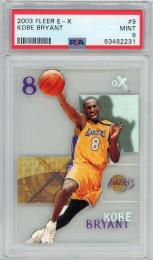 2003-04 Fleer E-X Kobe Bryant #9 PSA9