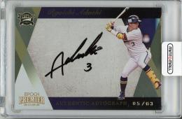 【表裏微スレあり】2022 EPOCH オリックス・バファローズ Premier Edition 安達了一 直筆サインカード【05/63】