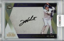 【表面微スレ、裏面若干白欠けあり】2022 EPOCH オリックス・バファローズ Premier Edition T-岡田 直筆サインカード【41/63】