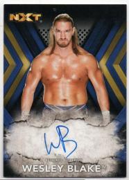 2017 TOPPS WWE NXT	Blue Parallel Autograph	Wesley Blake	【03/50】