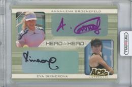 2007 ACE AUTHENTIC Straight Sets Head to Head Autographs / ANNA-LENA GROENEFELD & EVA BIRNEROVA 【099/260】