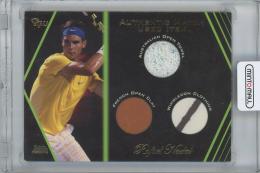 2012 ACE AUTHENTIC Grand Slam 3 Match Used Memorabilia Triple / RAFAEL NADAL
