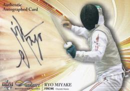 BBM 2020 INFINTY フェンシング 三宅諒 直筆サインカード 62/90