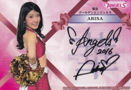 2016 BBM チアリーダー DANCING HEROINE-華- 東北ゴールデンエンジェルス Arisa 直筆サインカード 15/60