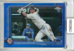 2025 Topps Chrome NPB 西川愛也 Blue Refractors【021/150】 埼玉西武ライオンズ