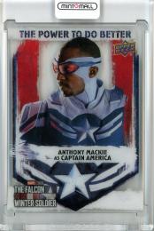 2022 UPPER DECK MARVEL STUDIOS The Falcon and the Winter Soldier Antony Mackie as Captain America The Power to Do Better/#DB-10