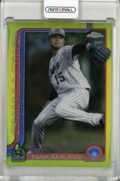2025 Topps Chrome NPB 中村優斗 Yellow Refractors【40/75】 東京ヤクルトスワローズ