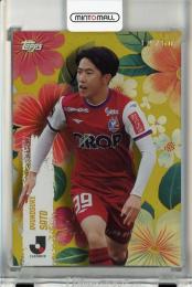 Topps Jリーグ フラッグシップ 2025 佐藤龍之介 BLOSSOMING Gold Foil【12/50】 ファジアーノ岡山