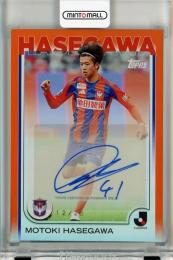 Topps Jリーグ フラッグシップ 2025 長谷川元希 直筆サインカード Orange Foil【12/25】 アルビレックス新潟