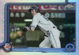 2025 TOPPS Chrome NPBプロ野球 #147 長谷川信哉(西武)【リフラクターパラレル版】レギュラーカード