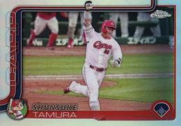 2025 TOPPS Chrome NPBプロ野球 #201 田村俊介(広島)【リフラクターパラレル版】レギュラーカード