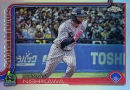 2025 TOPPS Chrome NPBプロ野球 #207 西川遥輝(ヤクルト)【リフラクターパラレル版】レギュラーカード