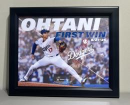 Shohei Ohtani Los Angeles Dodgers Fanatics Authentic Framed First Win As Dodgers Starting Pitcher 11" x 14" Collage