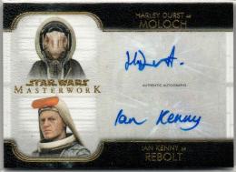 2020 Topps Star Wars Masterwork  Harley Durst as Moloch  Ian Kenny as Rebolt  Dual Autographs 02/25
