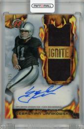 2023 Topps Composite Sebastian Janikowski Resurgence Ignite Swatch Autographs White Surge #RIRPA-SJ ※裏面へこみあり【038/125】 Oakland Raiders