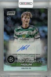 2023-24 Topps Stadium Club Chrome UEFA Champions League Odin Thiago Holm Chrome Autographs #CA-OTH RC  Celtic FC