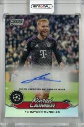 2023-24 Topps Stadium Club Chrome UEFA Champions League Konrad Laimer Chrome Autographs #CA-KL FC Bayern Munchen