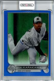 2022 Topps NPB Chrome  千葉ロッテ 唐川侑己 Base, Blue Parallel 035/150