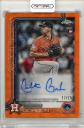 2025 TOPPS Chrome Update Colton Gordon Autographs Orange Wave Refractors #ACCG【17/25】 Houston Astros