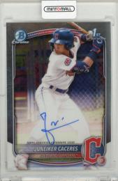 2025 BOWMAN Chrome Juneiker Caceres Prospect Autographs #CPAJUC Cleveland Guardians