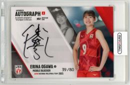 2025 プロデュース216 バレーボール女子日本代表 小川愛里奈 直筆サインカードA【39/80】