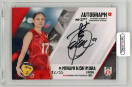 2025 プロデュース216 バレーボール女子日本代表 西村弥菜美 直筆サインカードA【12/55】