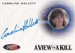 2013 RITTENHOUSE James Bond Autographs and Relics 40th Anniversary Style Autograph / Caroline Hallett