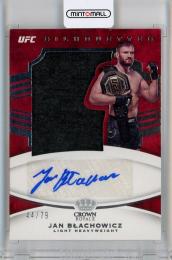 2021 Panini Chronicles UFC  Jan Blachowicz Crown Royale Silhouettes Autographs #21 44/79
